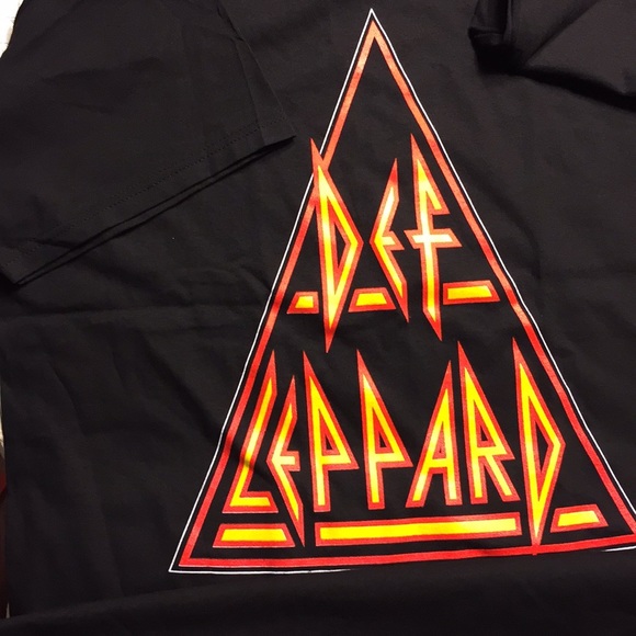 DEF Leppard t shirt black 100% cotton heavy - Picture 3 of 4
